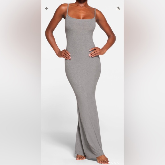Skims Gray Maxi Dress size small. - Picture 2 of 3